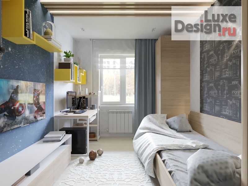 Дизайн интерьера трехкомнатной квартиры "Лето каждый день" (фото 11)