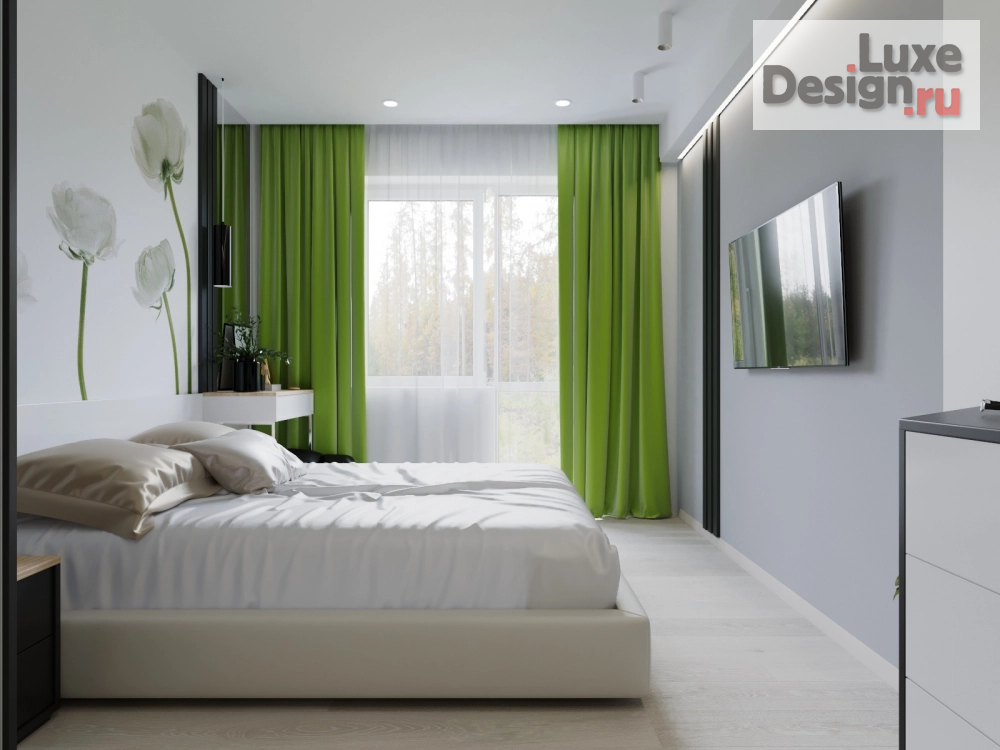 Дизайн интерьера трехкомнатной квартиры "Лето каждый день" (фото 7)