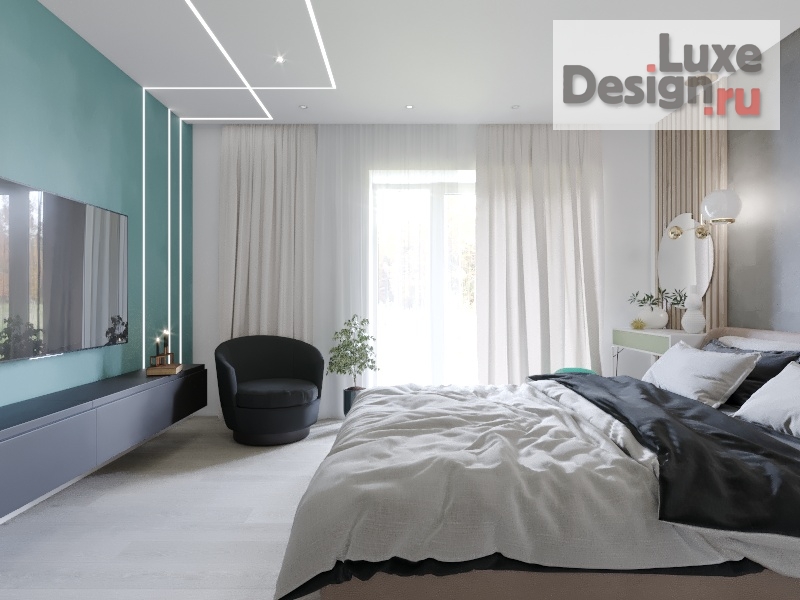 Дизайн интерьера трехкомнатной квартиры "Морская гладь. Трехкомнатная квартира в г. Владивосток" (фото 2)