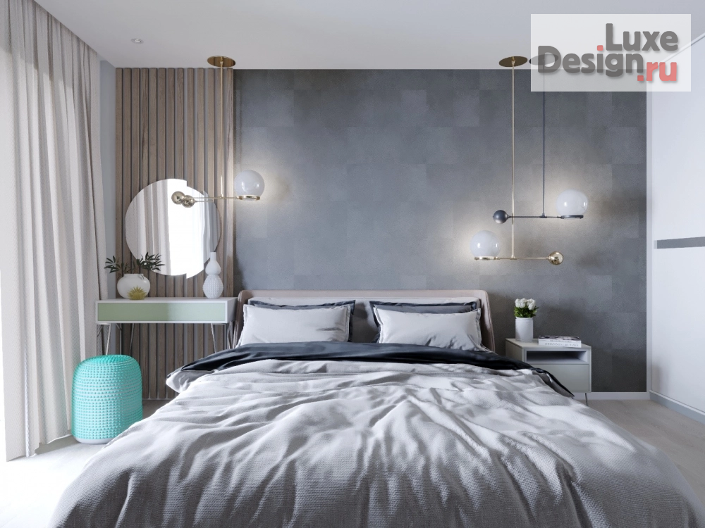 Дизайн интерьера трехкомнатной квартиры "Морская гладь. Трехкомнатная квартира в г. Владивосток" (фото 3)