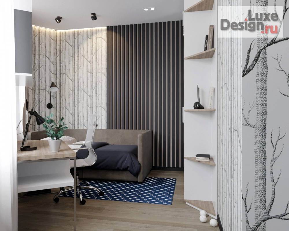 Дизайн интерьера трехкомнатной квартиры "Дизайн 3х комнатной квартиры в ЖК Театральный" (фото 17)