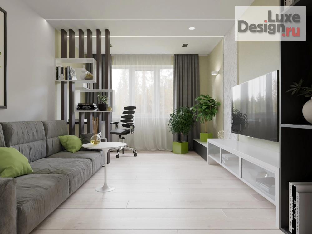 Дизайн интерьера трехкомнатной квартиры "Лето каждый день" (фото 1)