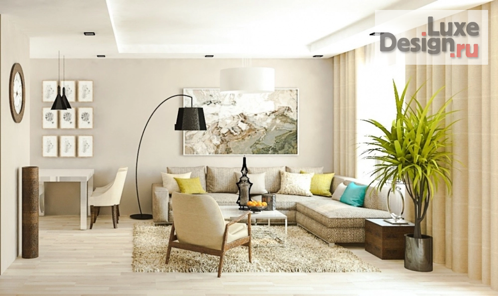 Дизайн интерьера гостиной "Дизайн гостиной" (фото 2)