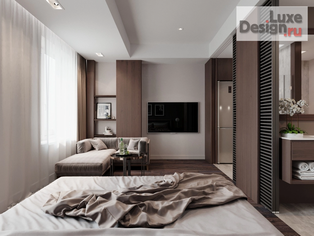 Дизайн интерьера однокомнатной квартиры "Квартира студия под сдачу. Грузия. " (фото 1)