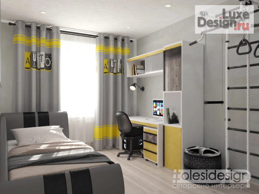 Дизайн интерьера трехкомнатной квартиры "Интерьер квартиры "Дружная семья"" (фото 3)