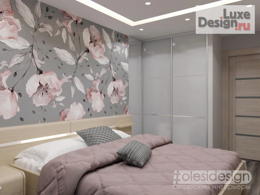 Дизайн интерьера спальни "Интерьер нежной спальни" (фото 3)