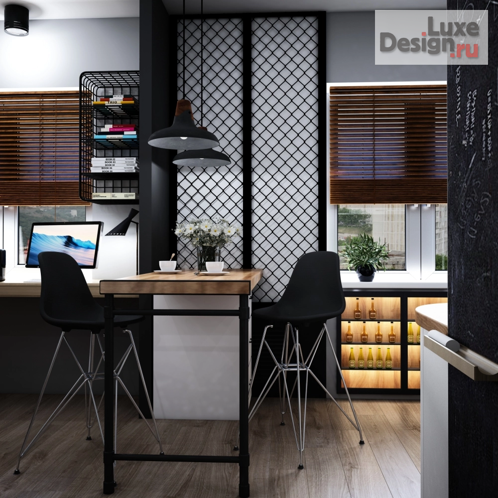 Дизайн интерьера однокомнатной квартиры "Реализация проекта по адресу, г. Владивосток ул. Луговая 59а" (фото 2)