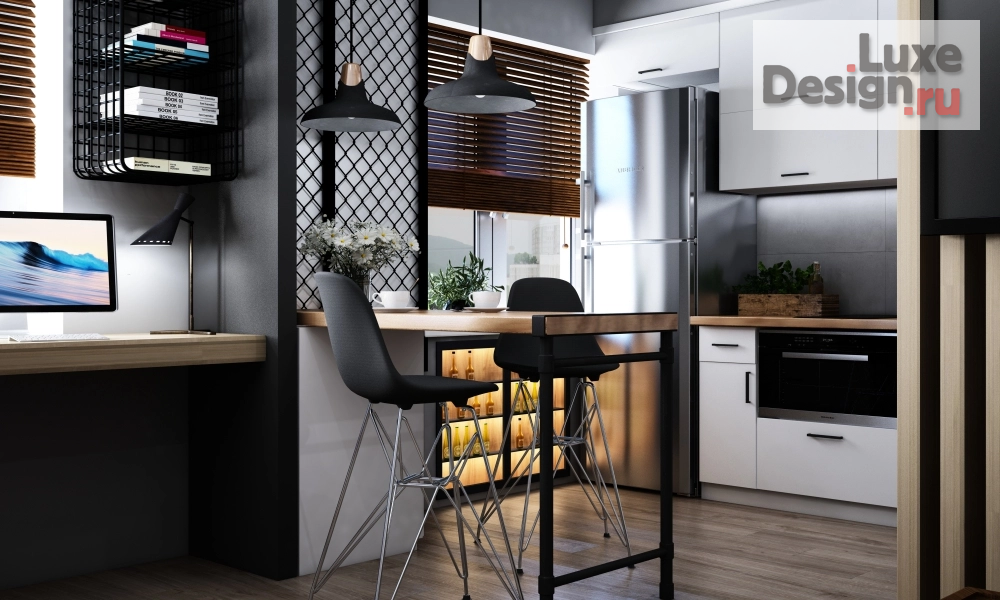 Дизайн интерьера однокомнатной квартиры "Реализация проекта по адресу, г. Владивосток ул. Луговая 59а" (фото 3)