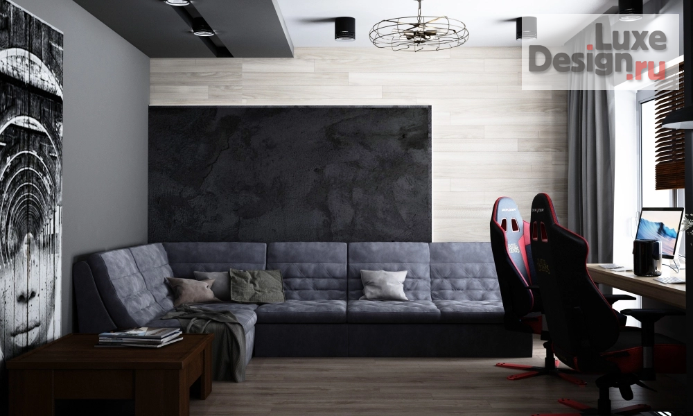 Дизайн интерьера однокомнатной квартиры "Реализация проекта по адресу, г. Владивосток ул. Луговая 59а" (фото 5)