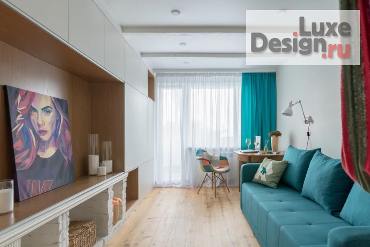 Дизайн интерьера двухкомнатной квартиры "Интерьер для активной пары" (фото 2)