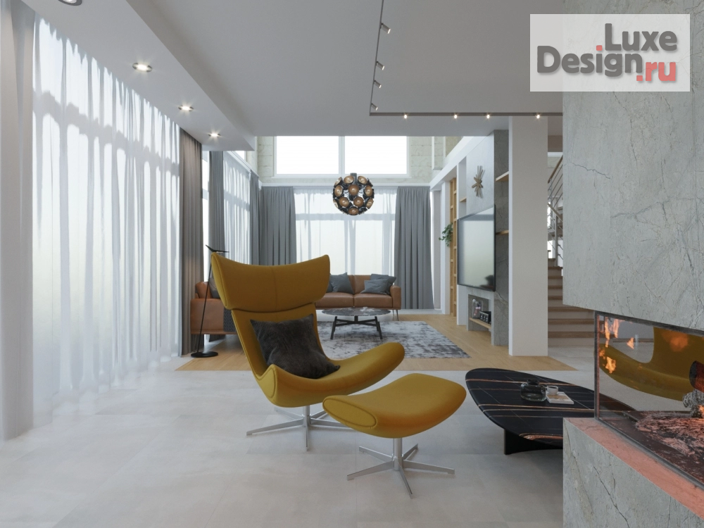 Дизайн интерьера загородного дома "Дом Солнца" (фото 8) от дизайнера ТИХИЙ Алексей Сергеевич Дизайн интерьера загородного дома "Дом Солнца" (фото 8)