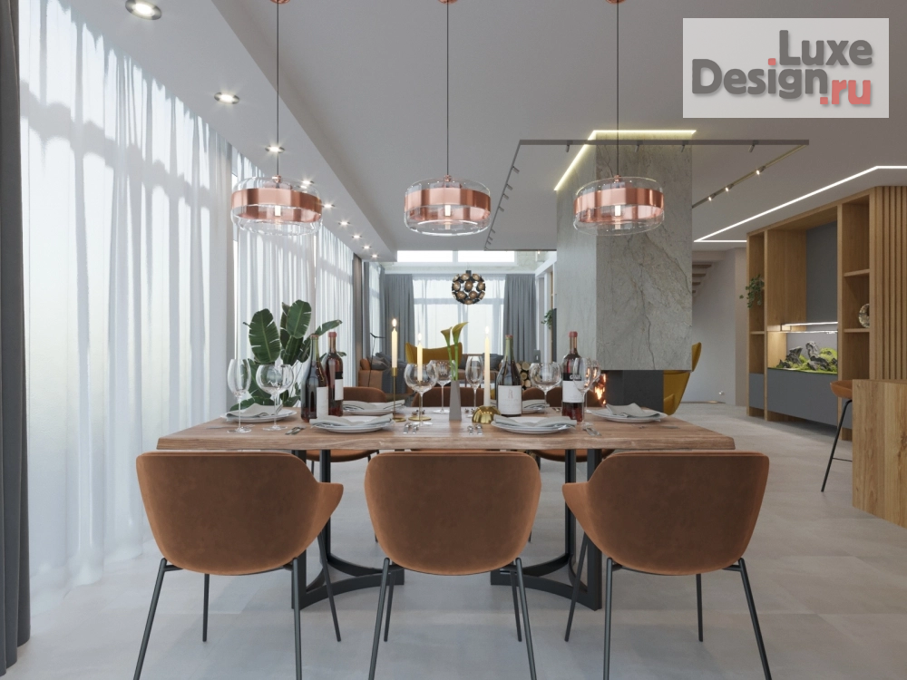 Дизайн интерьера загородного дома "Дом Солнца" (фото 10) от дизайнера ТИХИЙ Алексей Сергеевич Дизайн интерьера загородного дома "Дом Солнца" (фото 10)