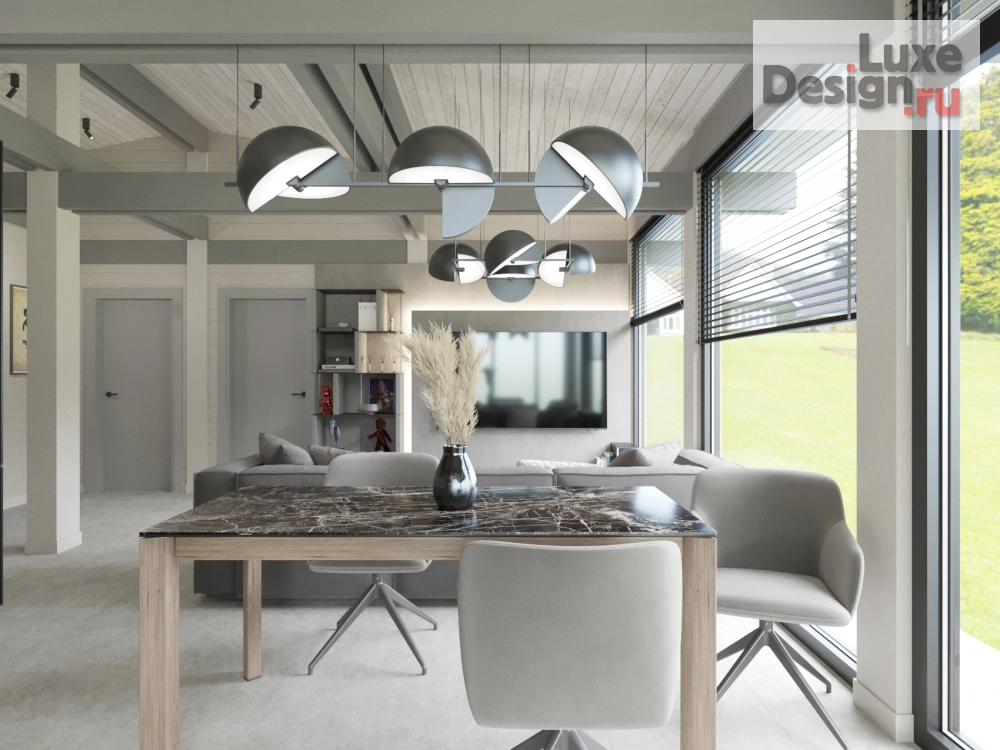 Дизайн интерьера частного дома "Фахверковый дом в поселке "Дубровский" Приморского края" (фото 4)