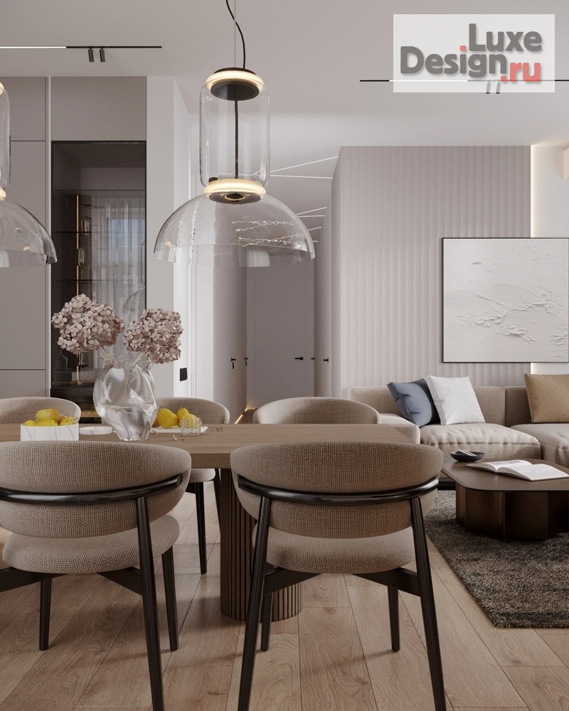 Дизайн интерьера трехкомнатной квартиры "ЖК Пряники" (фото 2)