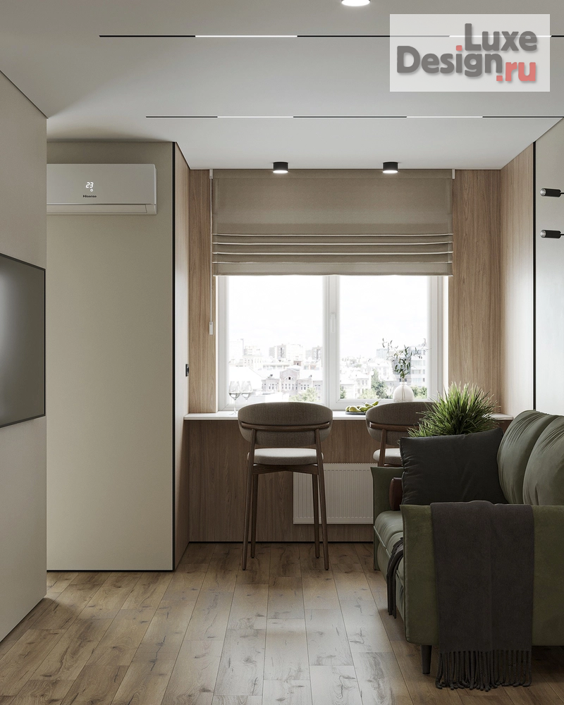 Дизайн интерьера однокомнатной квартиры "ЖК "Зелёный бульвар"" (фото 11) от дизайнера Горкавчук Наталья Дизайн интерьера однокомнатной квартиры "ЖК "Зелёный бульвар"" (фото 11)