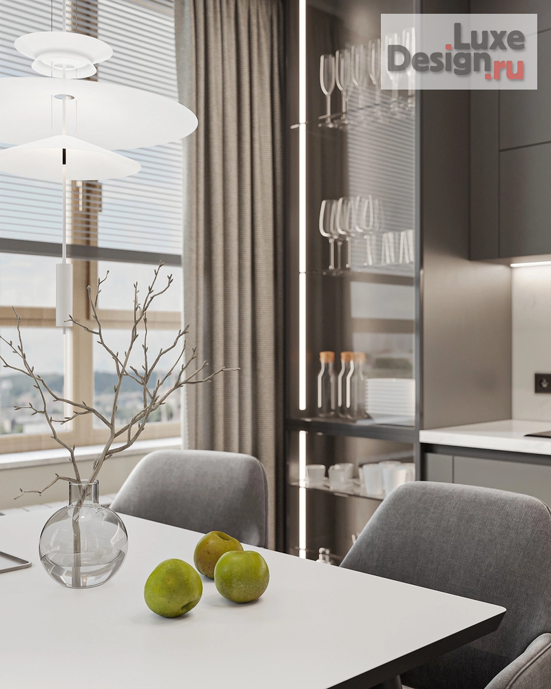 Дизайн интерьера двухкомнатной квартиры "ЖК "Мёд"" (фото 12)