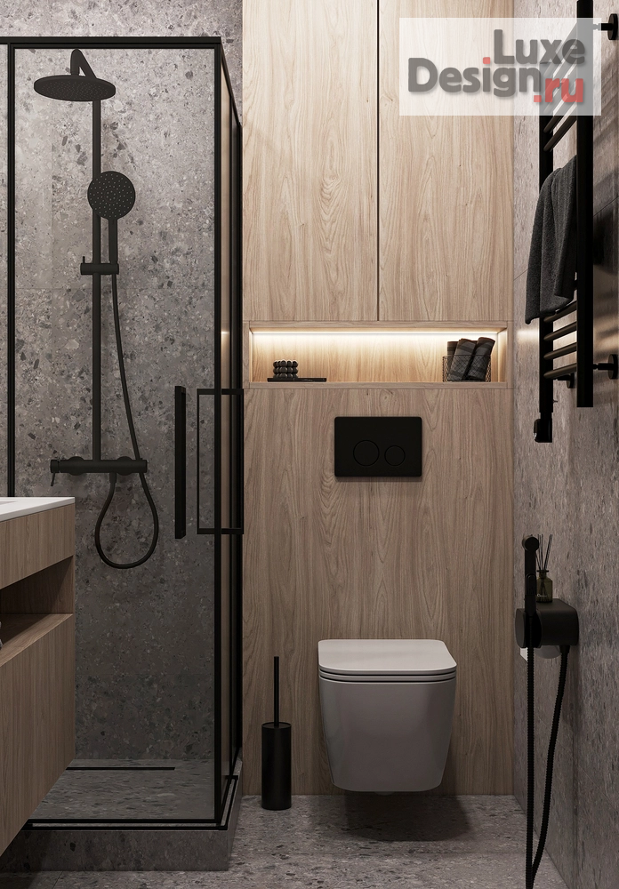 Дизайн интерьера однокомнатной квартиры "ЖК "Зелёный бульвар"" (фото 21) от дизайнера Горкавчук Наталья Дизайн интерьера однокомнатной квартиры "ЖК "Зелёный бульвар"" (фото 21)