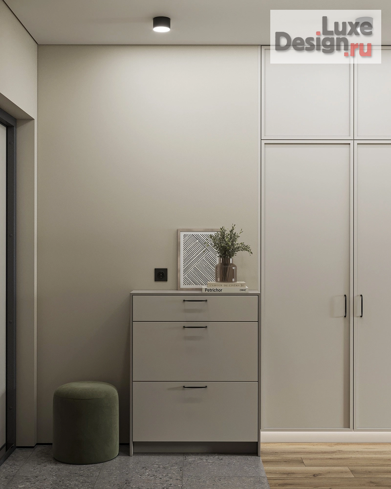 Дизайн интерьера однокомнатной квартиры "ЖК "Зелёный бульвар"" (фото 3) от дизайнера Горкавчук Наталья Дизайн интерьера однокомнатной квартиры "ЖК "Зелёный бульвар"" (фото 3)