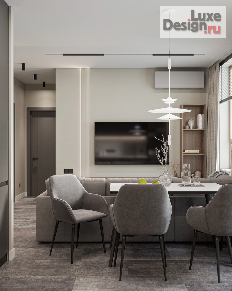 Дизайн интерьера двухкомнатной квартиры "ЖК "Мёд"" (фото 5)