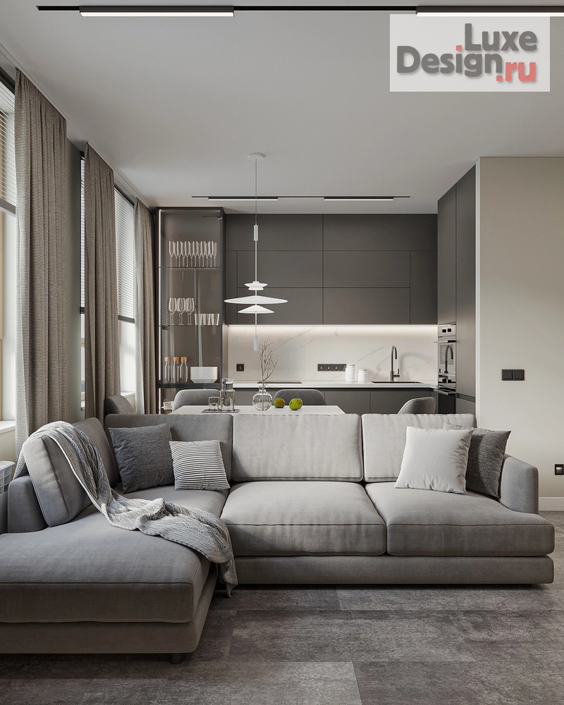 Дизайн интерьера двухкомнатной квартиры "ЖК "Мёд"" (фото 9)