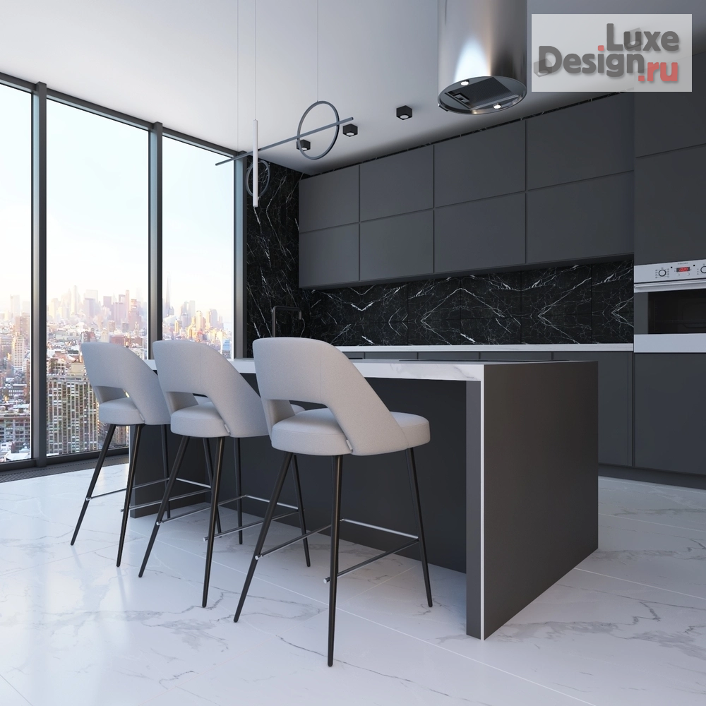Дизайн интерьера кухни "Кухня с островом" (фото 1)