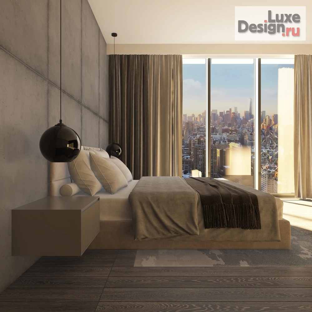 Дизайн интерьера спальни "Спальня в светлых тонах" (фото 1)