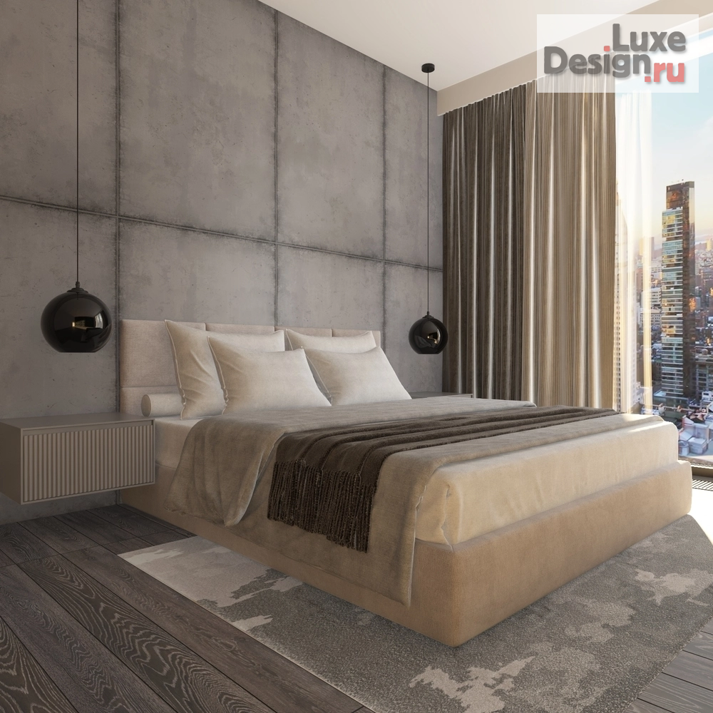 Дизайн интерьера спальни "Спальня в светлых тонах" (фото 2)