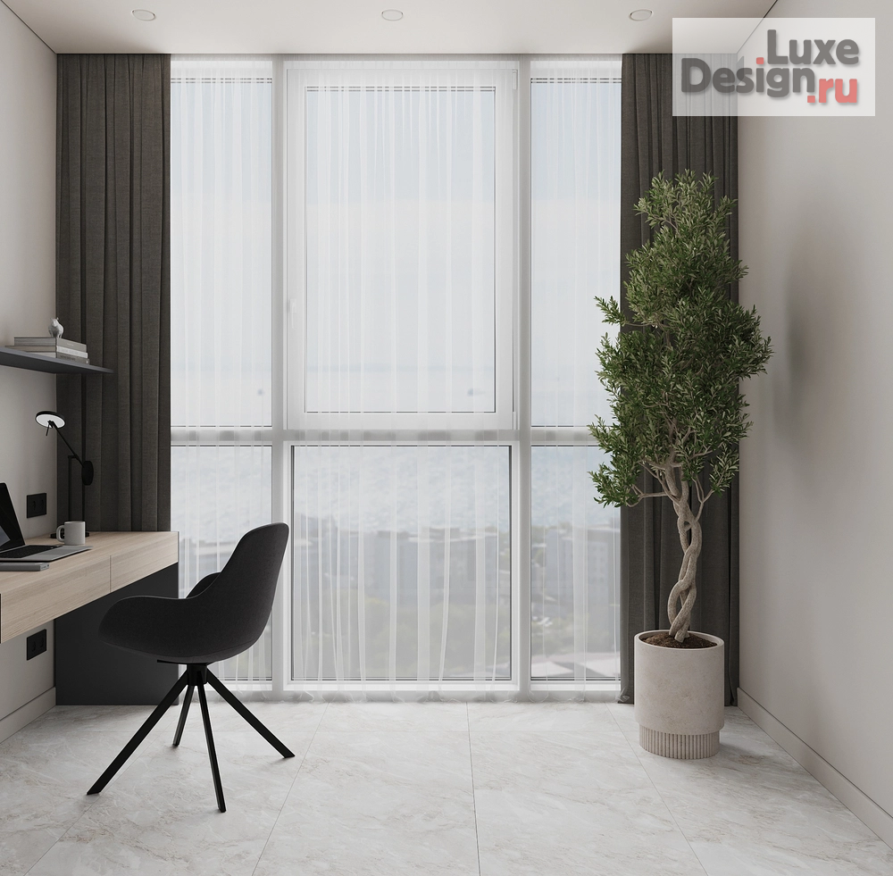 Дизайн интерьера трехкомнатной квартиры "Минимализм ЖК Дом на Полетаева Владивосток" (фото 13)