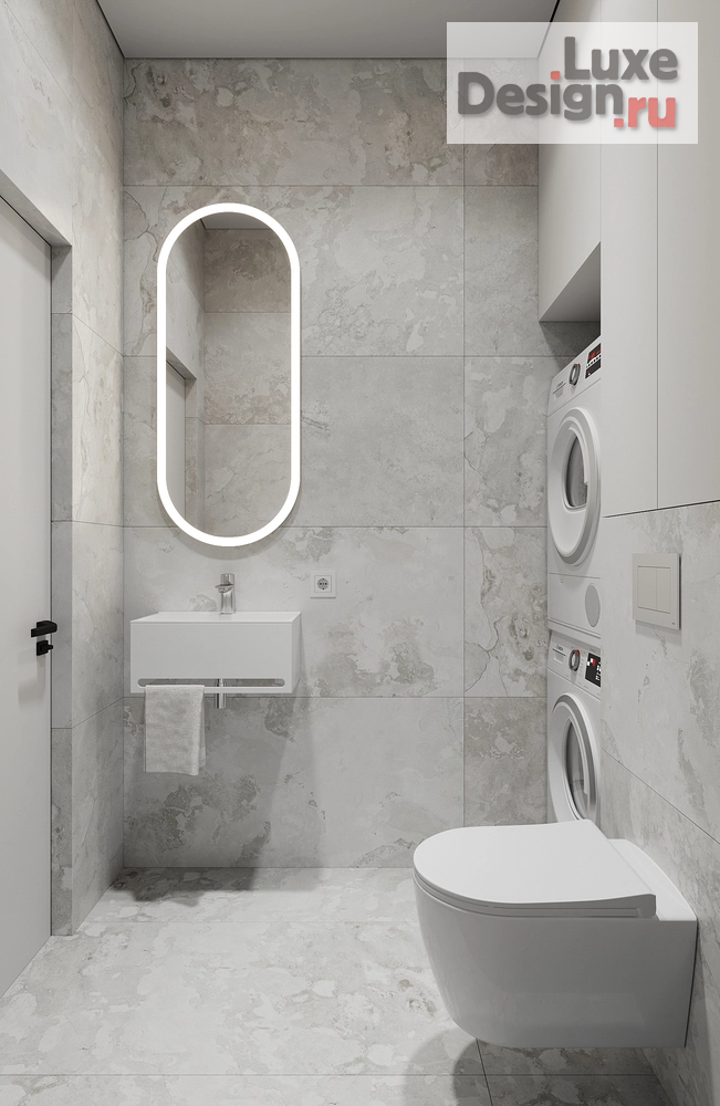 Дизайн интерьера трехкомнатной квартиры "Минимализм ЖК Дом на Полетаева Владивосток" (фото 40)