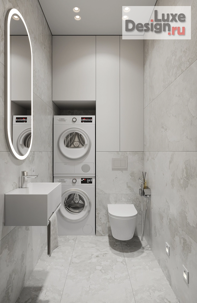 Дизайн интерьера трехкомнатной квартиры "Минимализм ЖК Дом на Полетаева Владивосток" (фото 41)