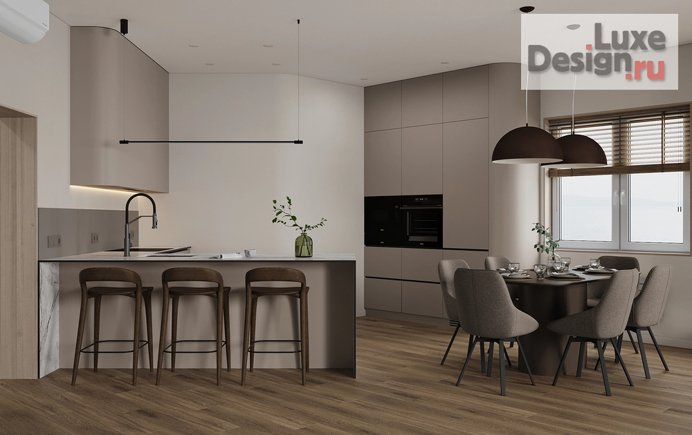 Дизайн интерьера трехкомнатной квартиры "Минимализм ЖК Дом на Полетаева Владивосток" (фото 6)