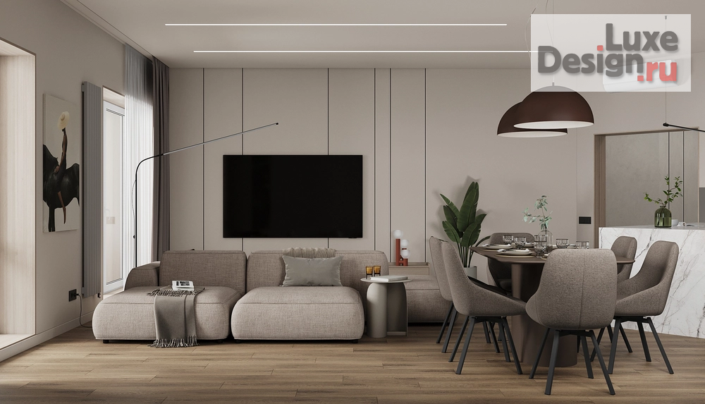 Дизайн интерьера трехкомнатной квартиры "Минимализм ЖК Дом на Полетаева Владивосток" (фото 8)