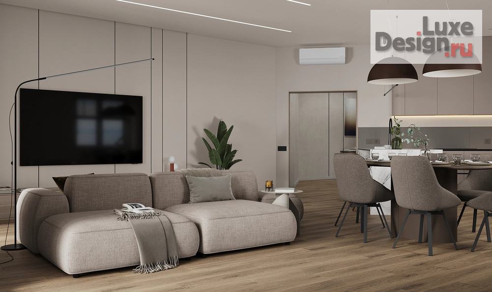 Дизайн интерьера трехкомнатной квартиры "Минимализм ЖК Дом на Полетаева Владивосток" (фото 9)