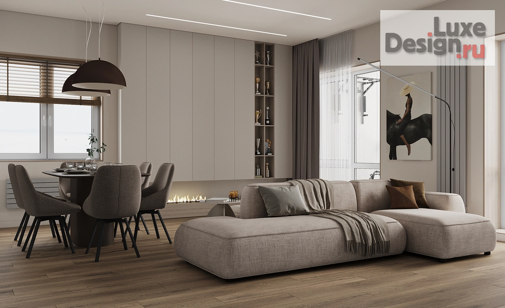 Дизайн интерьера трехкомнатной квартиры "Минимализм ЖК Дом на Полетаева Владивосток" (фото 10)