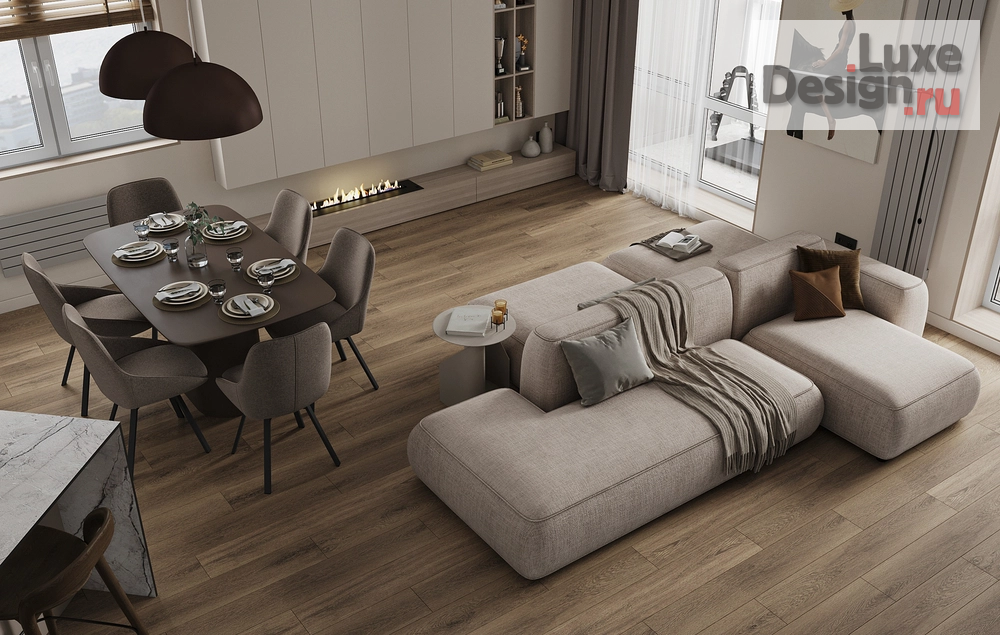 Дизайн интерьера трехкомнатной квартиры "Минимализм ЖК Дом на Полетаева Владивосток" (фото 1)