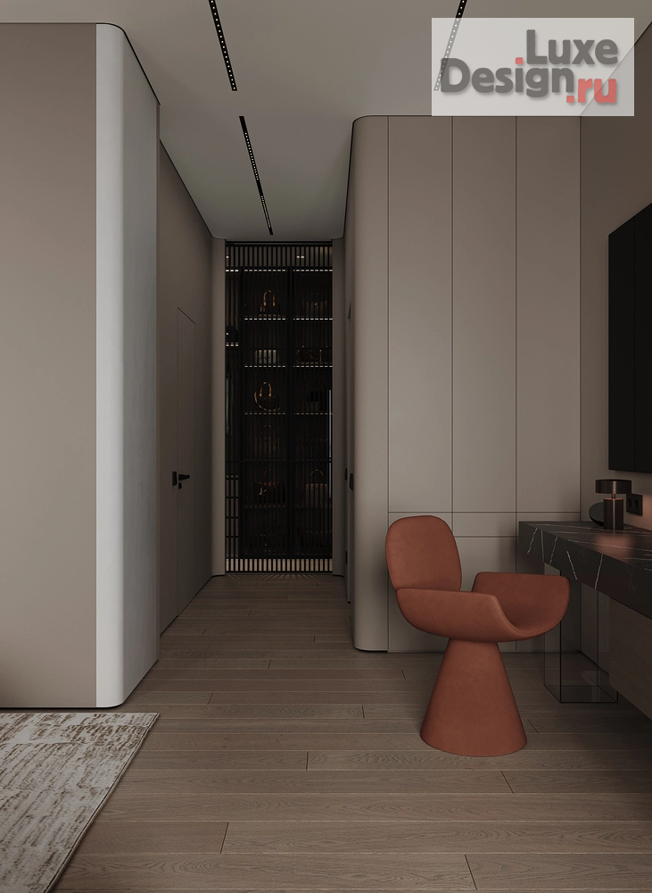 Дизайн интерьера квартиры "Роскошь и минимализм в ЖК Дом на Зеленом Бульваре" (фото 28) от дизайнера Байдак Наталья Сергеевна Дизайн интерьера квартиры "Роскошь и минимализм в ЖК Дом на Зеленом Бульваре" (фото 28)