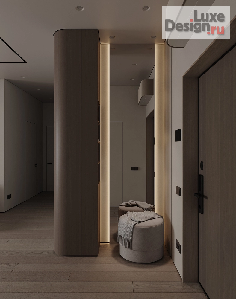 Дизайн интерьера квартиры "Роскошь и минимализм в ЖК Дом на Зеленом Бульваре" (фото 11) от дизайнера Байдак Наталья Сергеевна Дизайн интерьера квартиры "Роскошь и минимализм в ЖК Дом на Зеленом Бульваре" (фото 11)