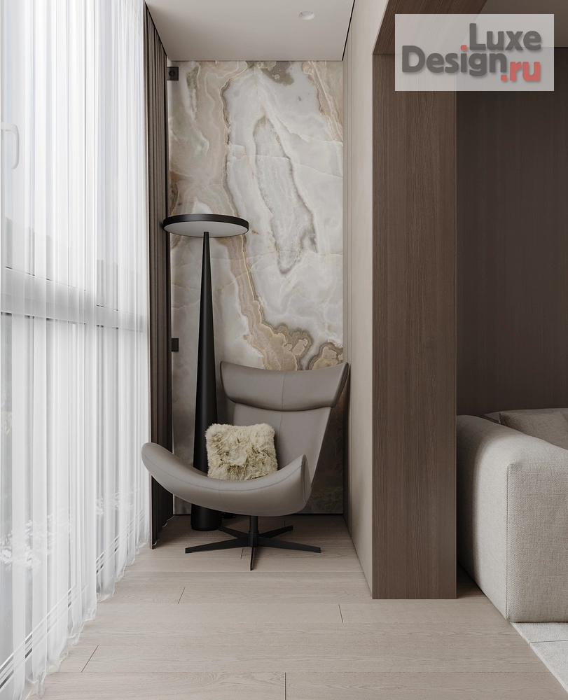 Дизайн интерьера квартиры "Роскошь и минимализм в ЖК Дом на Зеленом Бульваре" (фото 12) от дизайнера Байдак Наталья Сергеевна Дизайн интерьера квартиры "Роскошь и минимализм в ЖК Дом на Зеленом Бульваре" (фото 12)