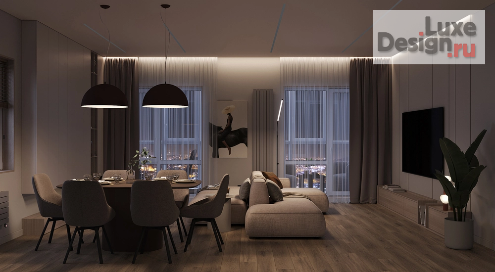 Дизайн интерьера трехкомнатной квартиры "Минимализм ЖК Дом на Полетаева Владивосток" (фото 31)