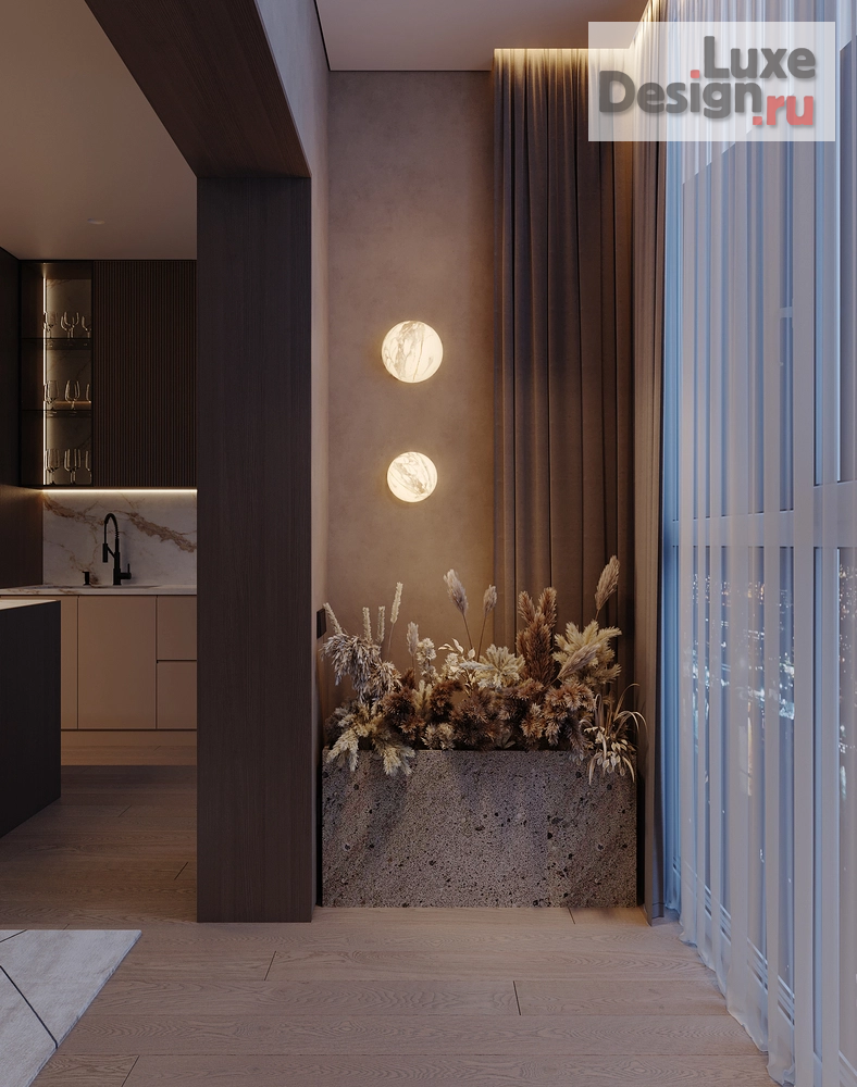 Дизайн интерьера квартиры "Роскошь и минимализм в ЖК Дом на Зеленом Бульваре" (фото 5) от дизайнера Байдак Наталья Сергеевна Дизайн интерьера квартиры "Роскошь и минимализм в ЖК Дом на Зеленом Бульваре" (фото 5)