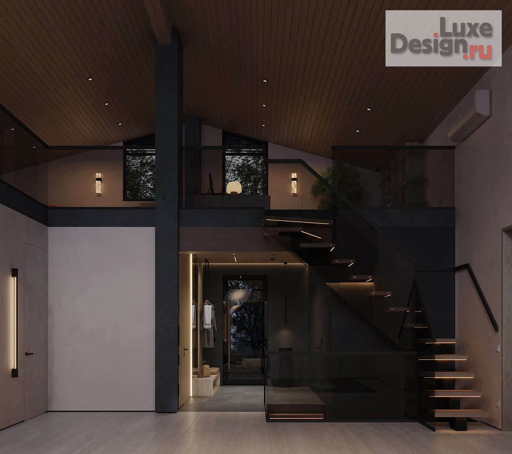 Дизайн интерьера загородного дома "Дом на острове Русский" (фото 11)