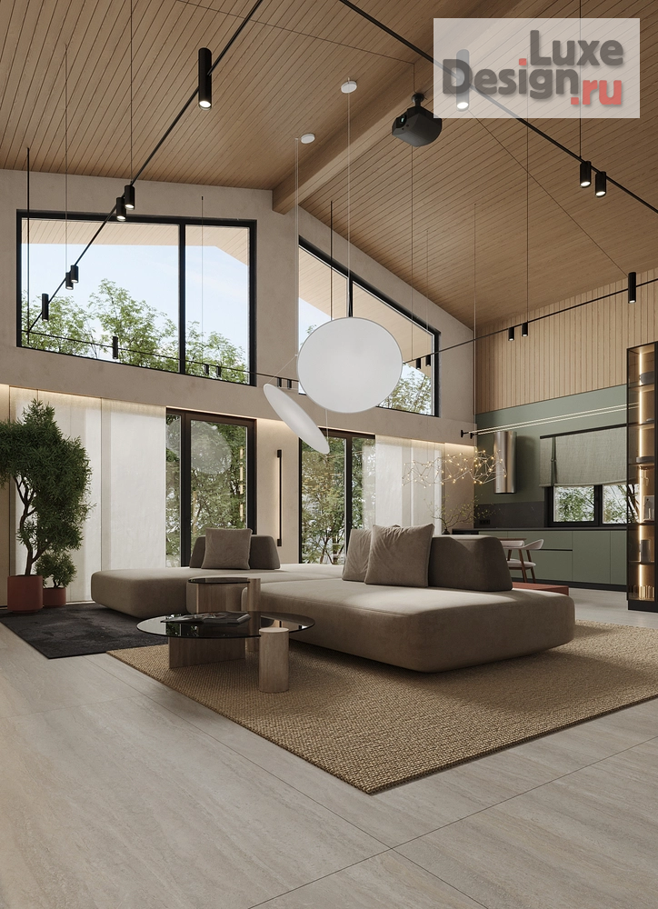 Дизайн интерьера загородного дома "Дом на острове Русский" (фото 1)