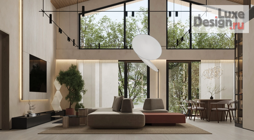 Дизайн интерьера загородного дома "Дом на острове Русский" (фото 4)