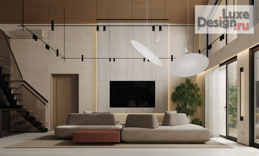 Дизайн интерьера загородного дома "Дом на острове Русский" (фото 5)