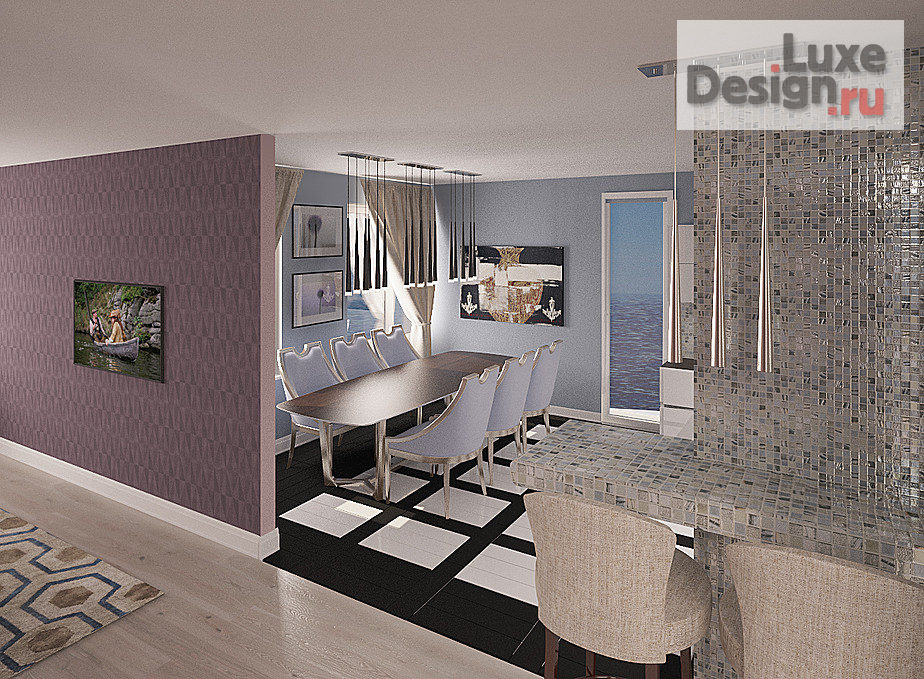 Дизайн интерьера трехкомнатной квартиры "ЖК Маяк Басаргина " (фото 8)