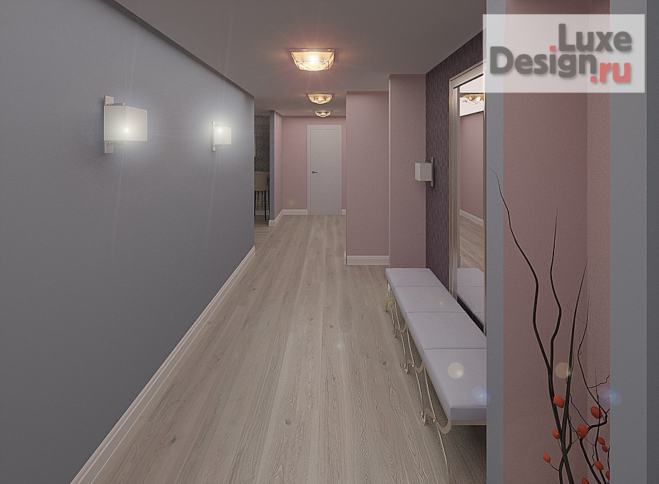 Дизайн интерьера трехкомнатной квартиры "ЖК Маяк Басаргина " (фото 4)