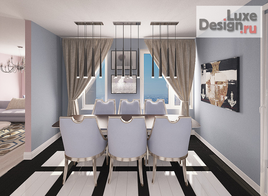 Дизайн интерьера трехкомнатной квартиры "ЖК Маяк Басаргина " (фото 9)