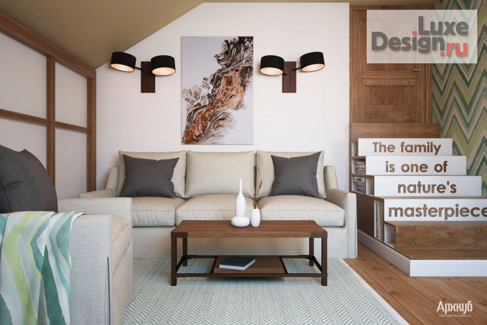 Дизайн интерьера загородного дома "Проект загородного дома 122 кв.м." (фото 3)