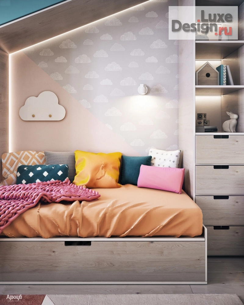 Дизайн интерьера детской "Дизайн-проект детской" (фото 3)