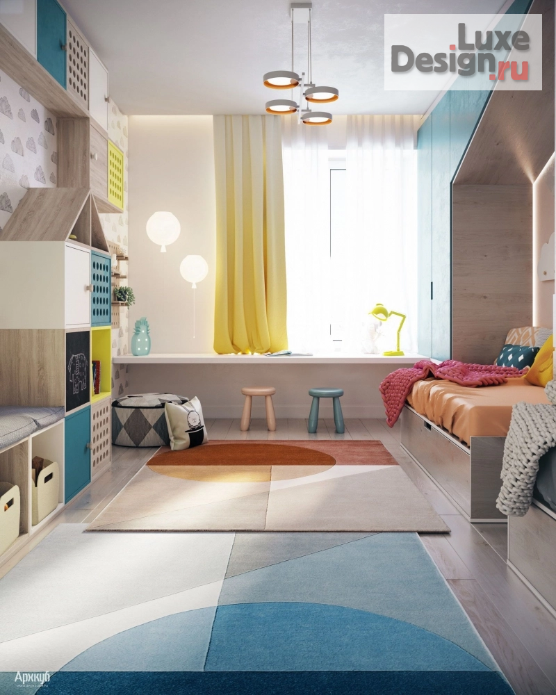 Дизайн интерьера детской "Дизайн-проект детской" (фото 4)